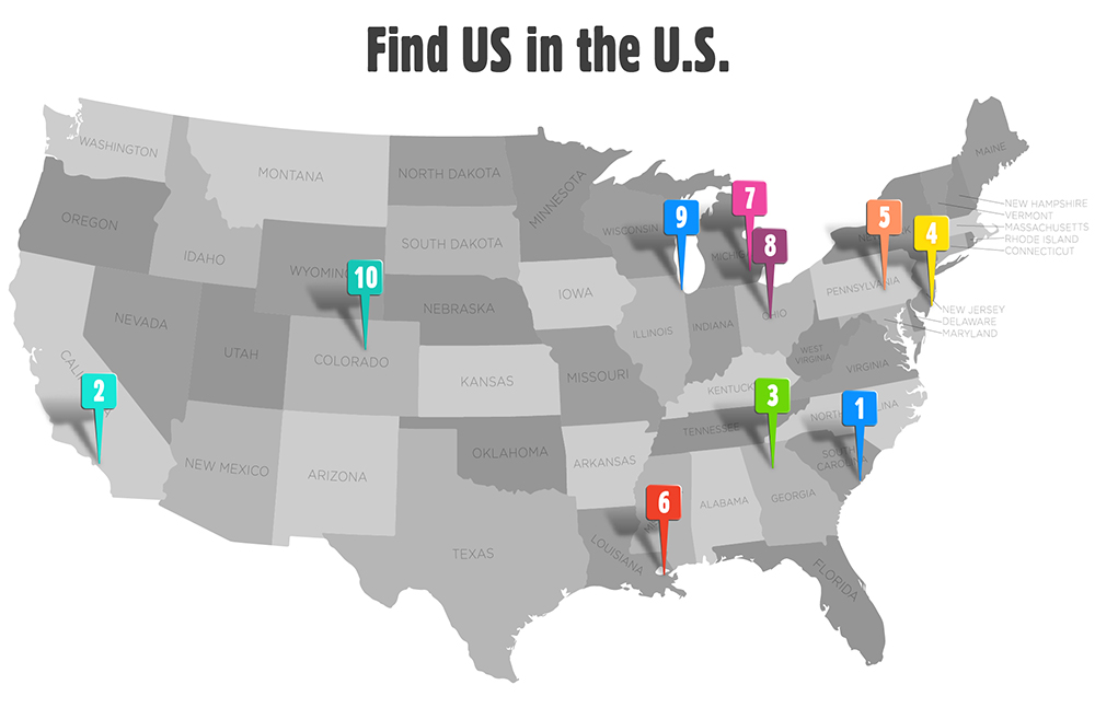 A&A Global Trade Show Map