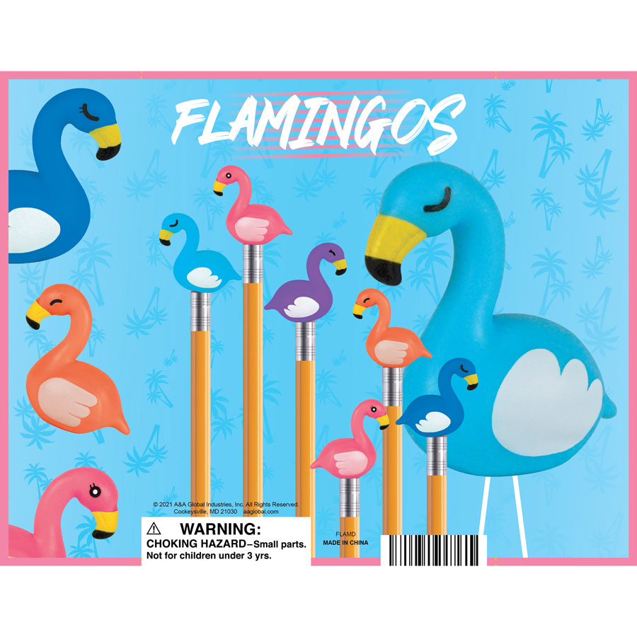 Flamingo Squishies Toppers Display| A&A Global Industries