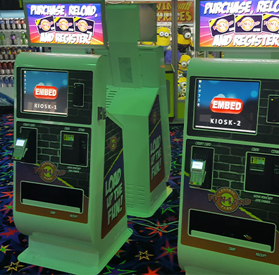 ticket purchase machines in game center