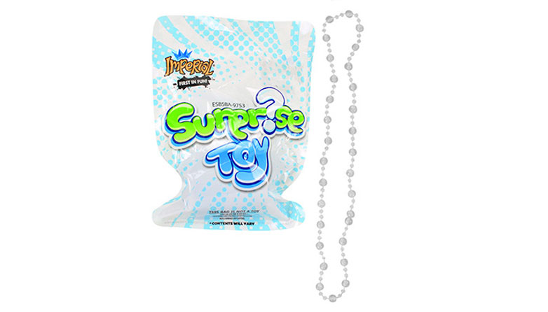 surprise toy bag plastic necklace